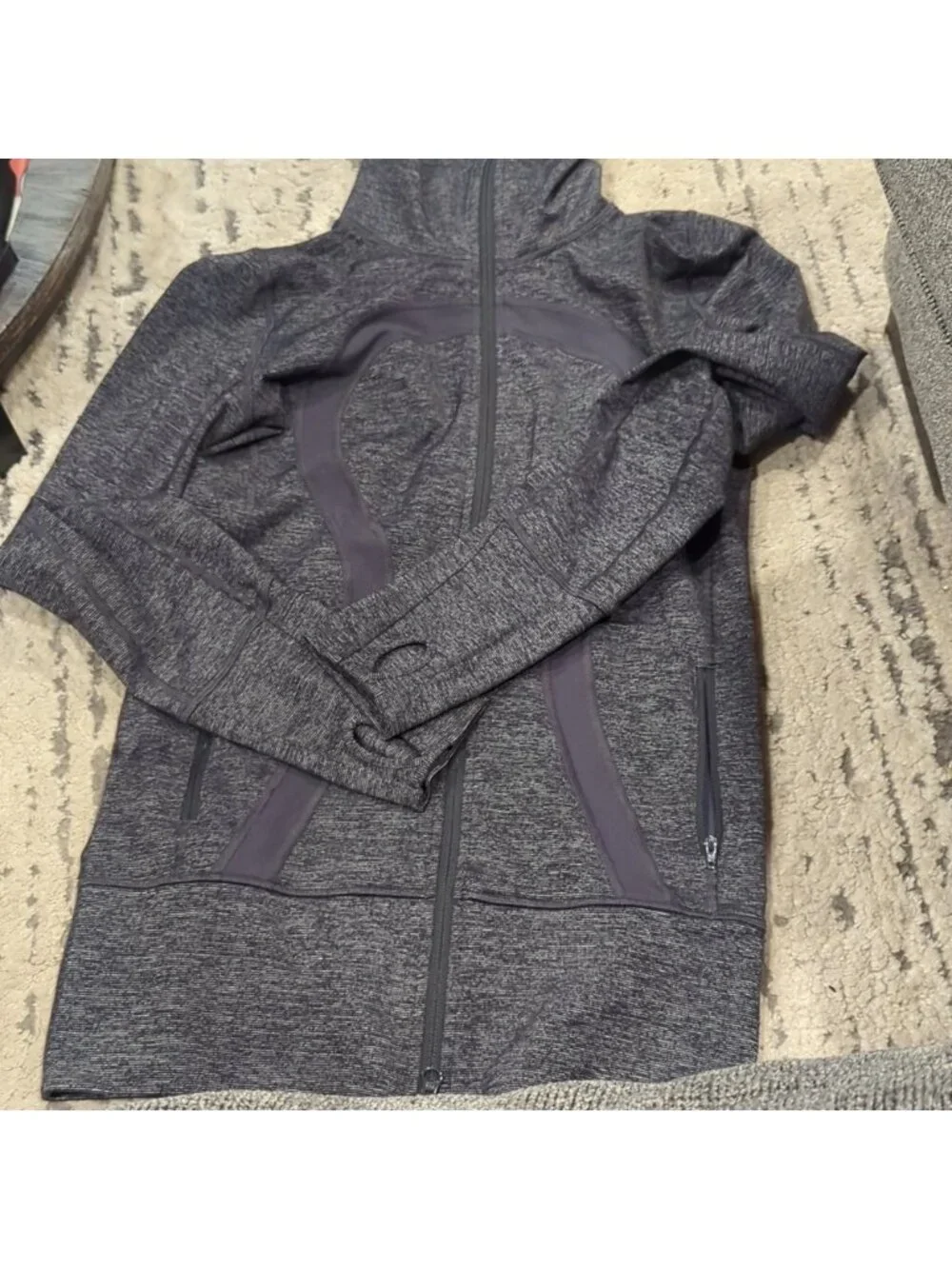 Lululemon In Stride Jacket Coal Wee Stripe / Coal